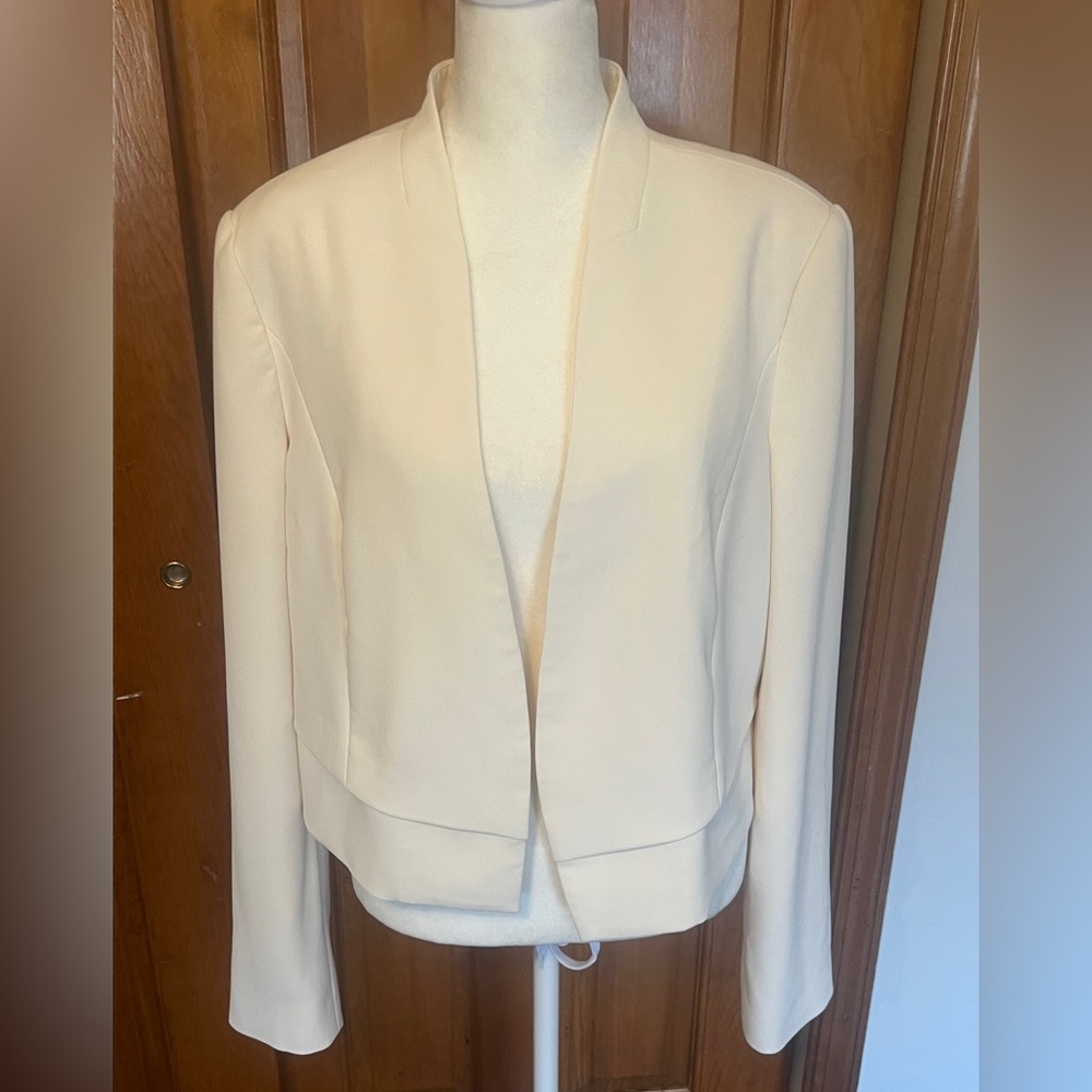 White House Black Market Cream Blazer